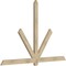 Ekena Millwork Kennewick Rough Sawn Timber Gable Bracket, Douglas Fir, 84"W x 56"H x 2"D x 4"F, 16/12 Pitch GBW084X56X0204KEN00RDF - alternate 3